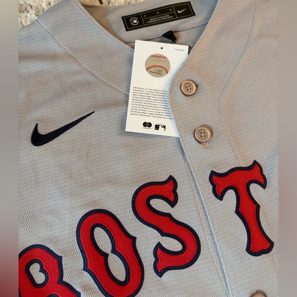 Nike Authentic Boston Red Sox Roman Anthony #19 MLB Gray Jersey Men’s Size: M - Picture 5 of 8